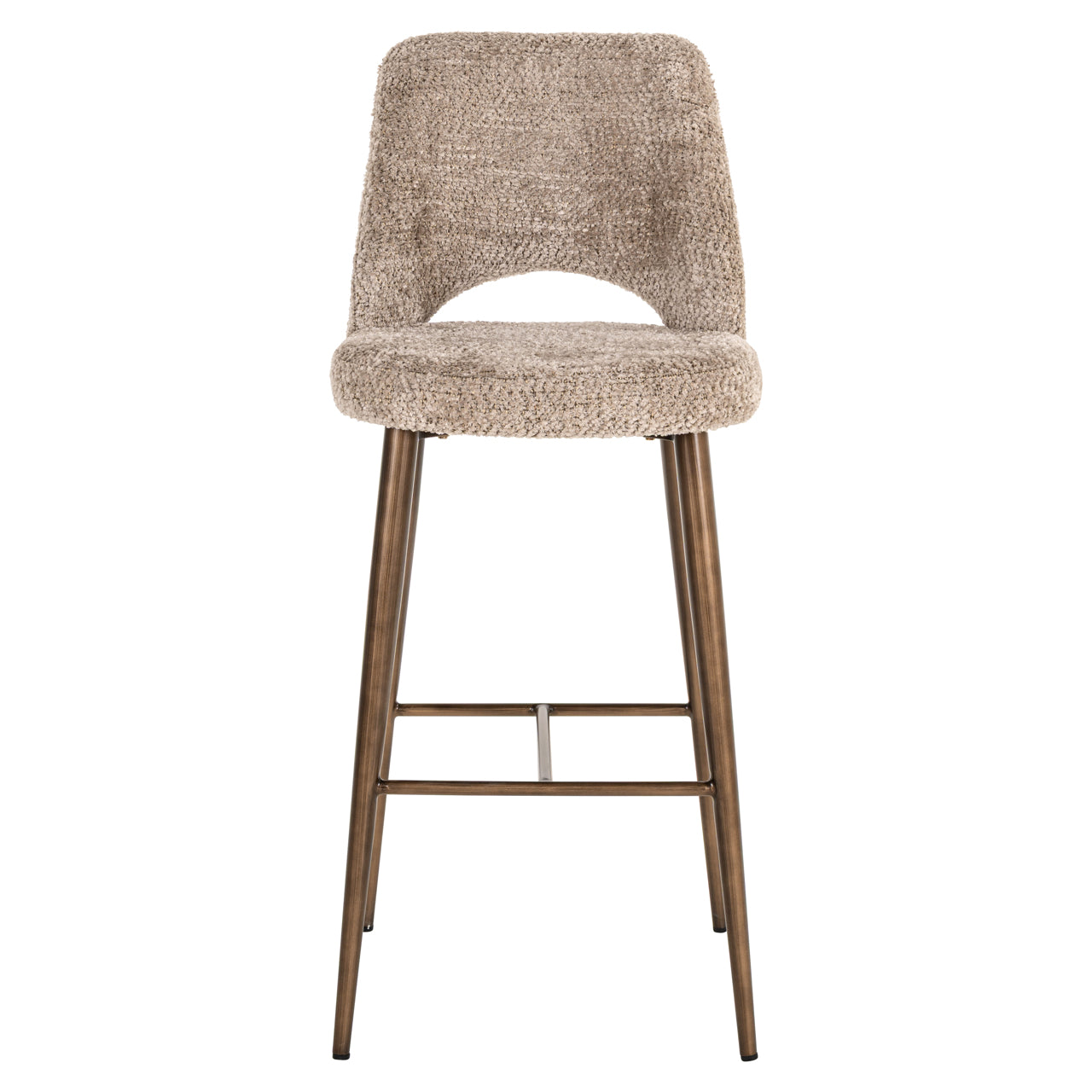 Élise Bar Stool in Natural Upholstery