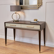 Luxury wooden and gold dressing table 