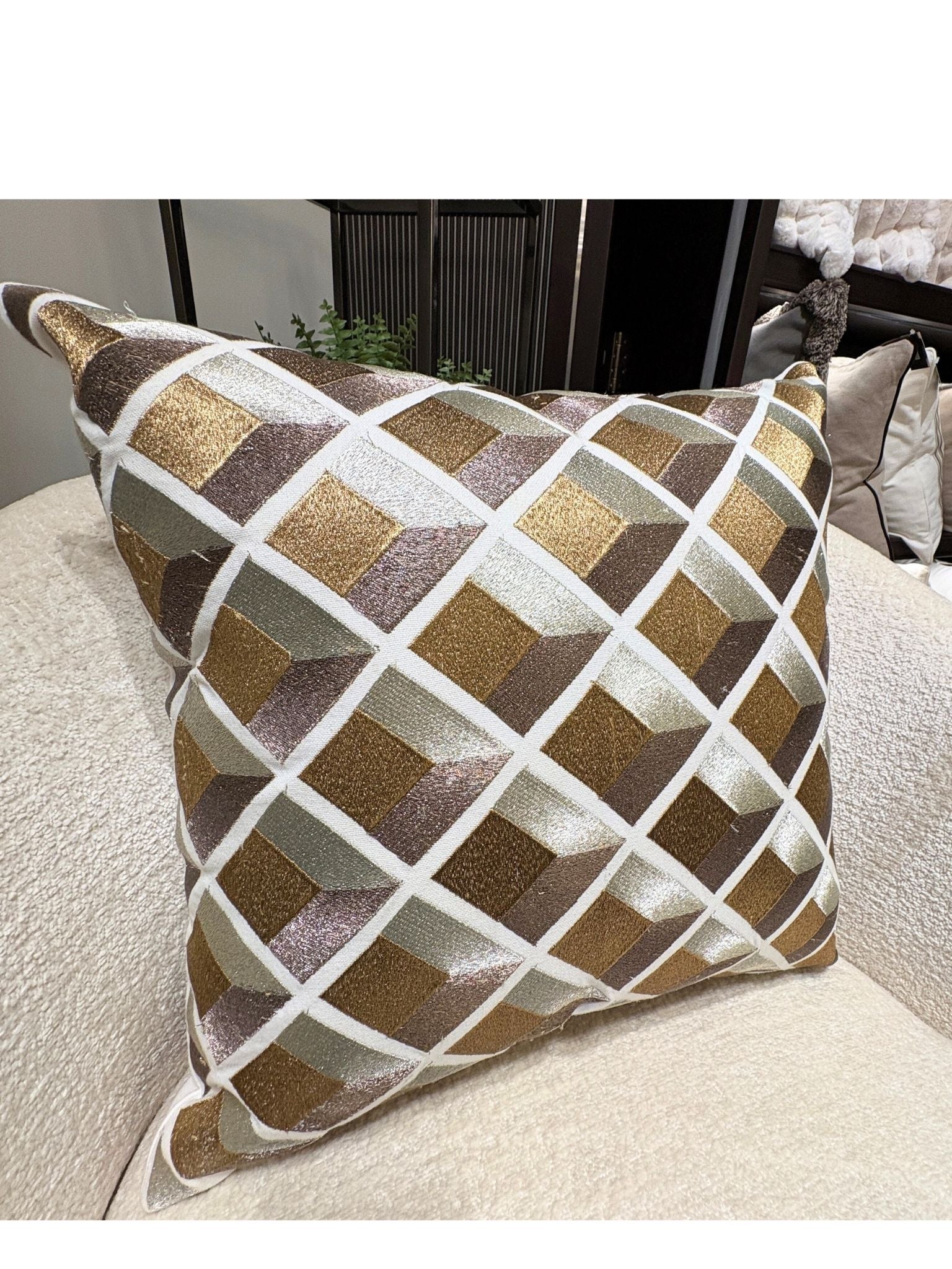 Aurelia Geometric Bespoke Cushion