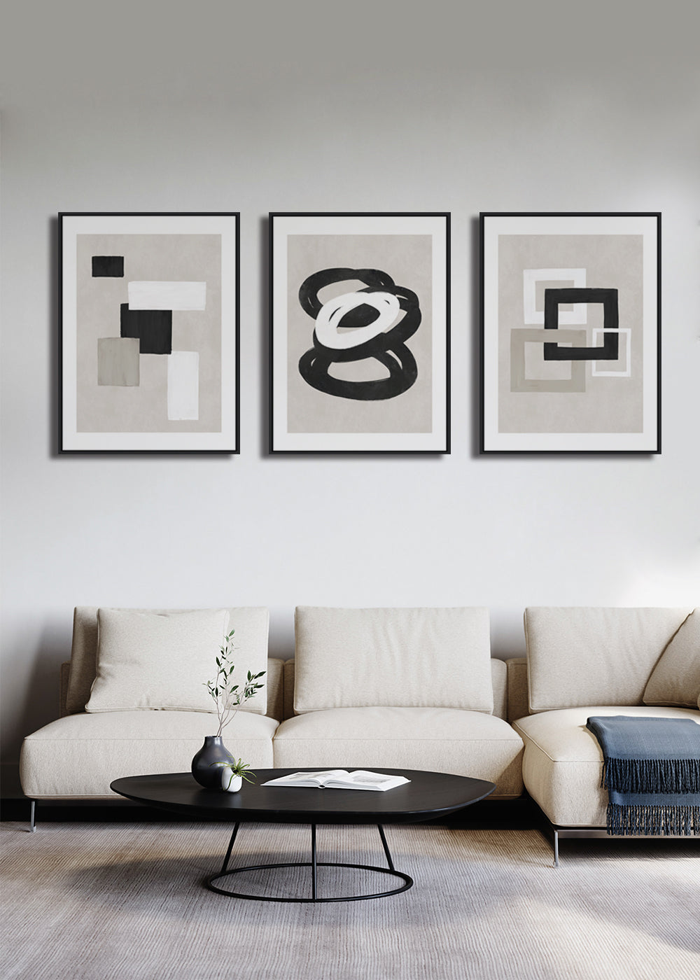 Abstract printed wall art