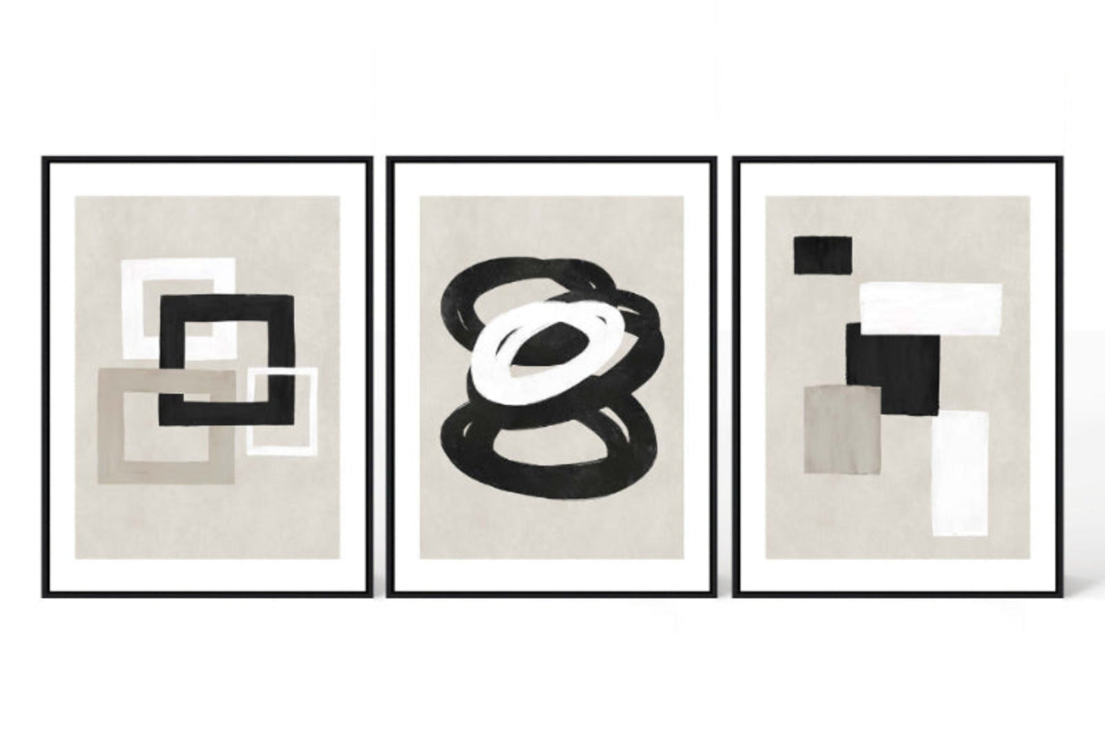 Abstract printed wall art