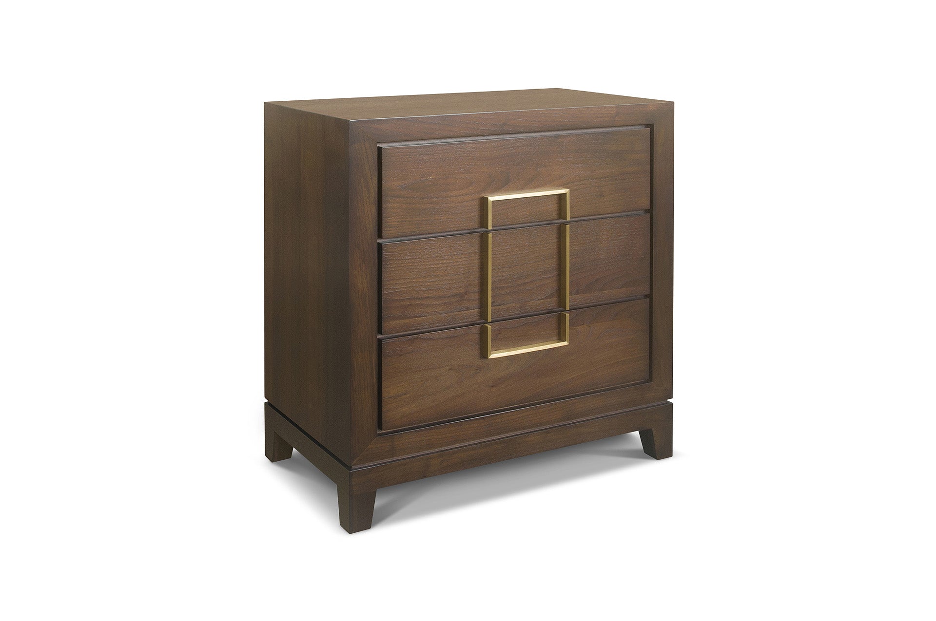 Lucca 3 drawer Chest Walnut