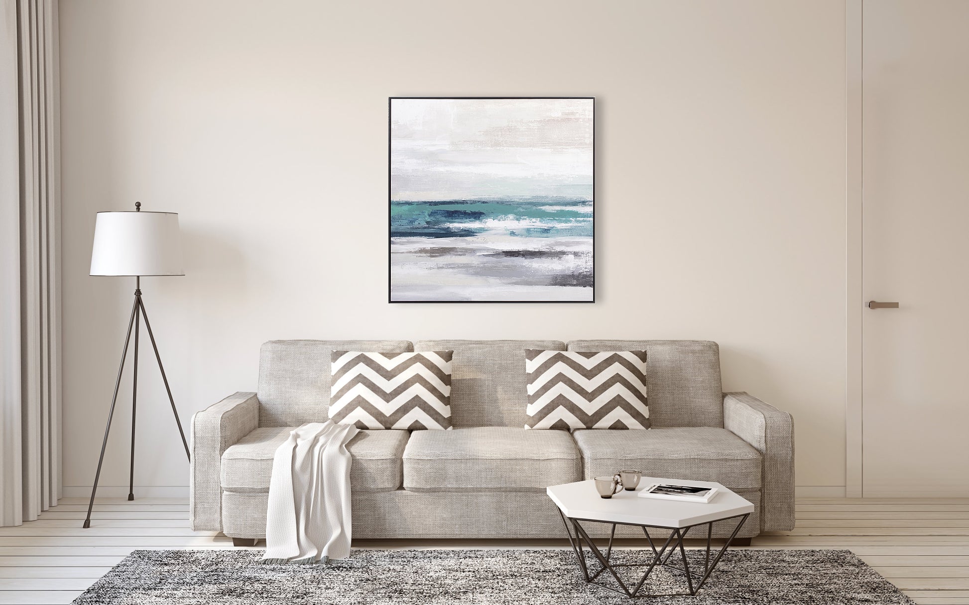 Blue Berkeley Design  oil on canvas