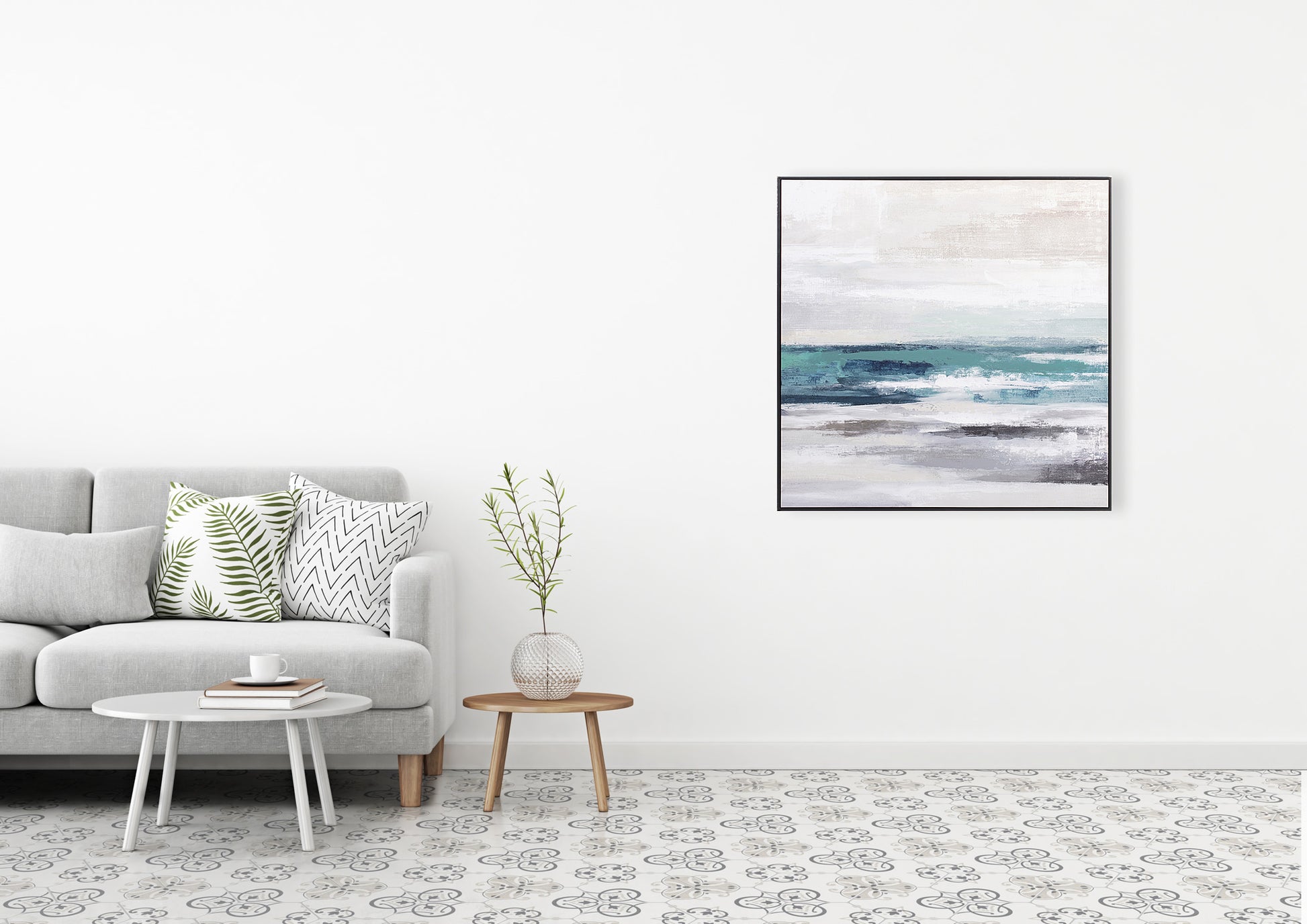 Blue Berkeley Design  oil on canvas