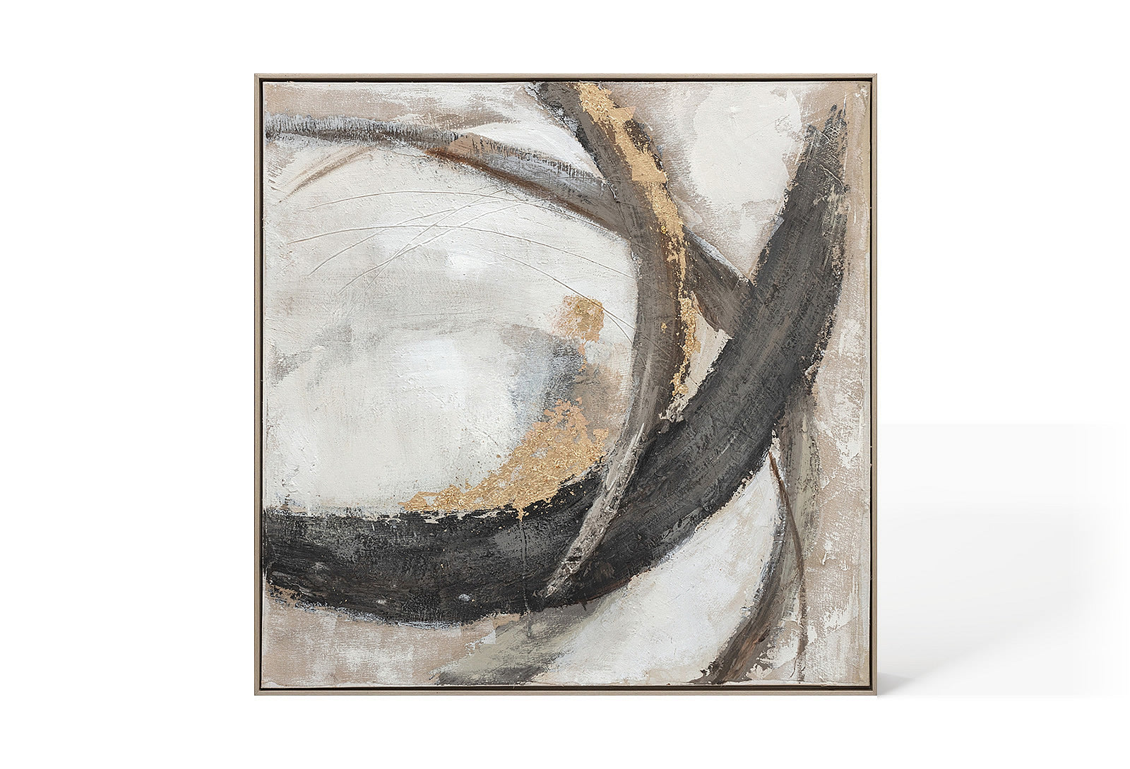 Black and gold abstract art work