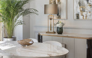 BY KEPI Marble and Brass Sideboard