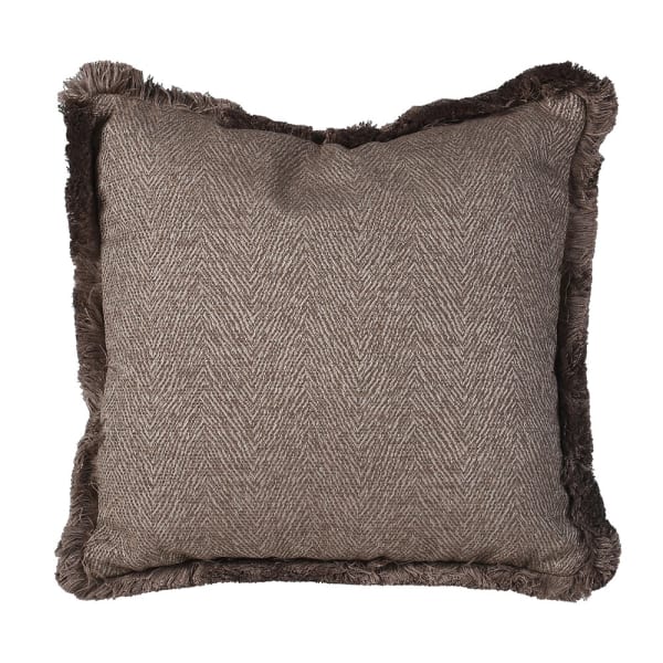 Chocolate Herringbone Cushion