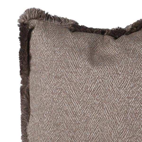 Chocolate Herringbone Cushion