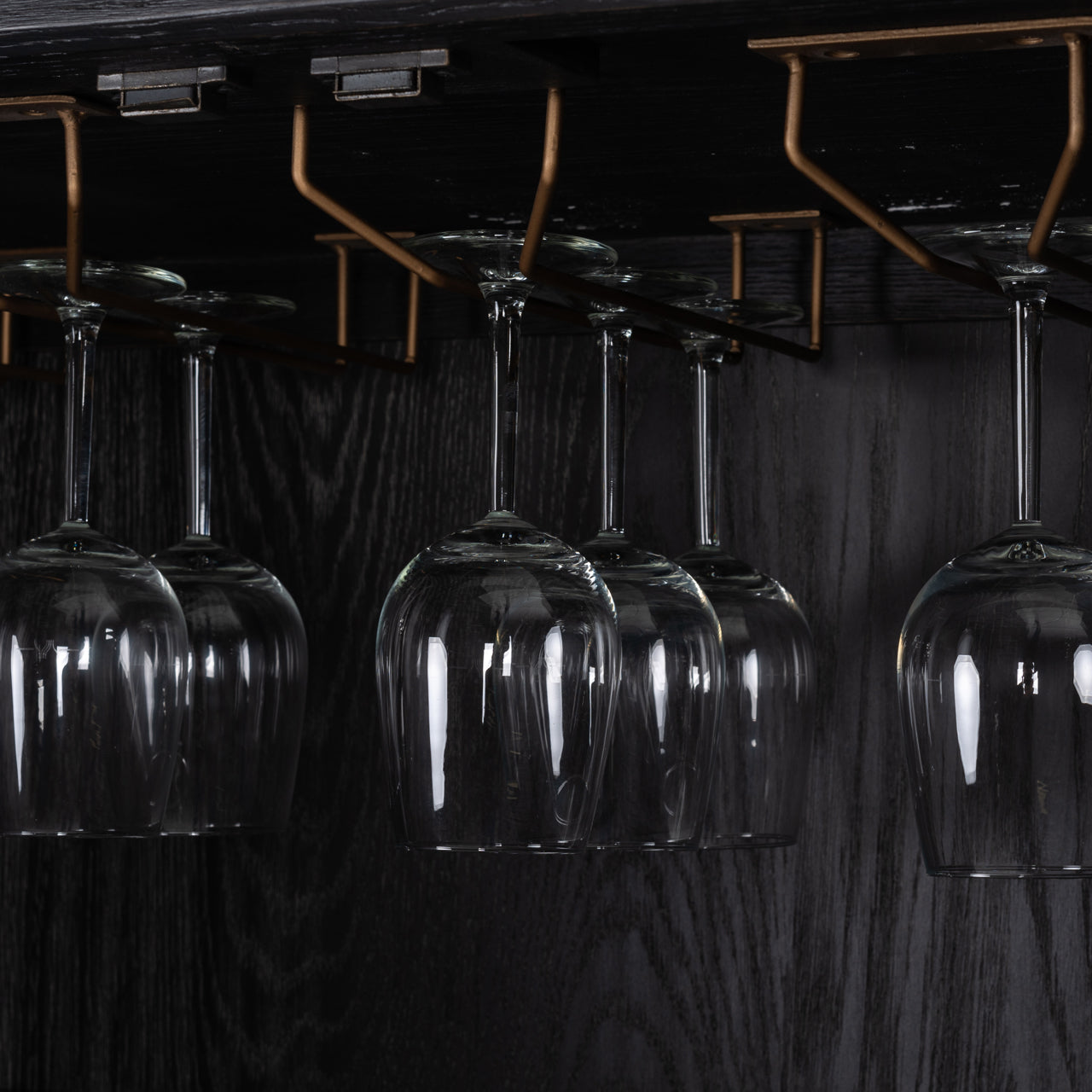Luxury shagreen and brass storage bar