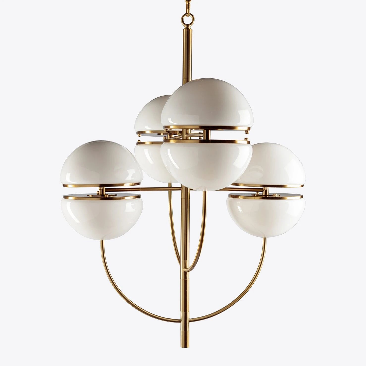 Bistro Group pendant white and brass
