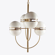 Bistro Group pendant white and brass
