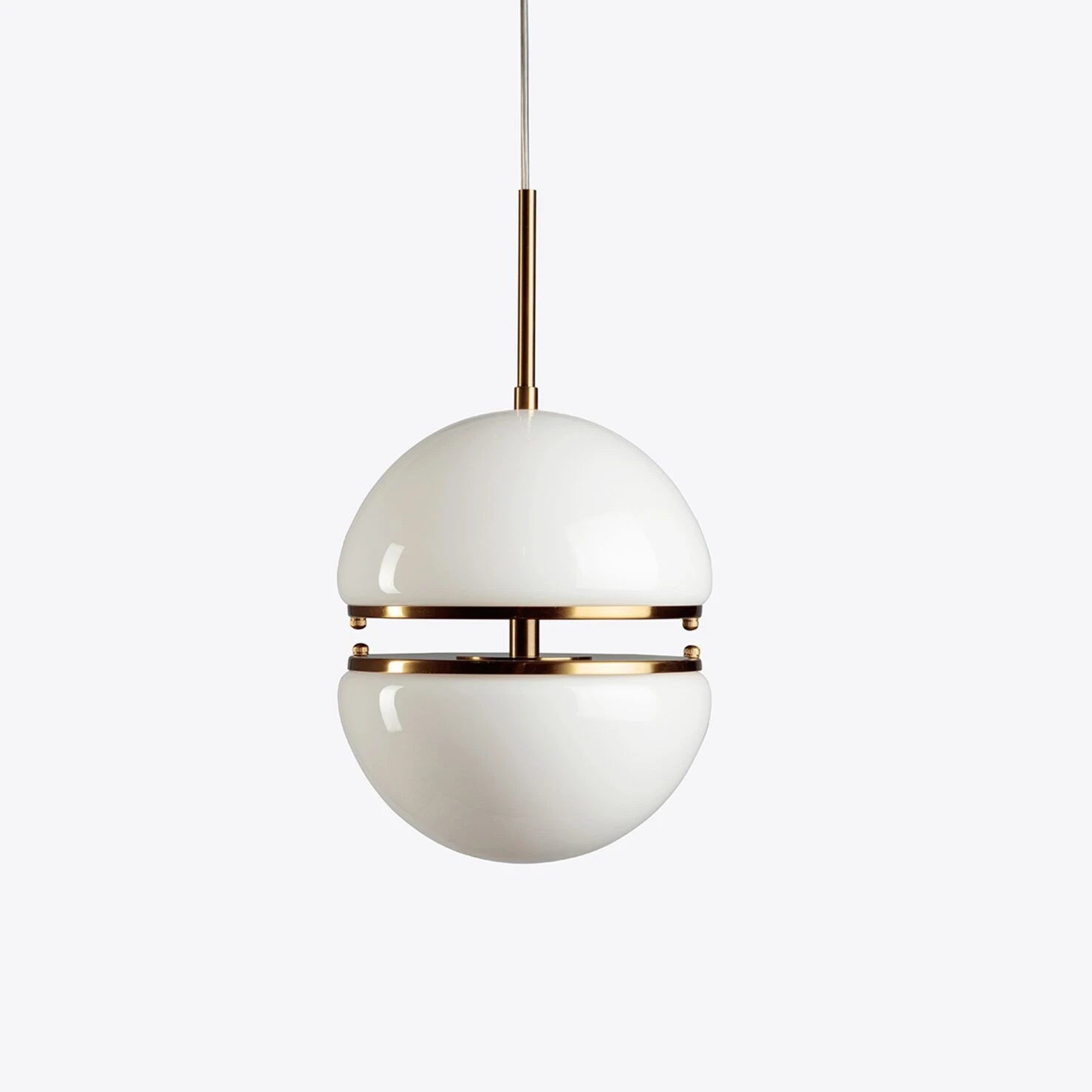 Pure white lines bistro single pendant