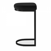 Black Velvet Stool