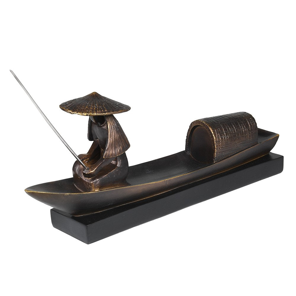 Bronze Fisherman Sculpture