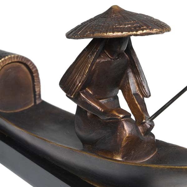 Bronze Fisherman Sculpture