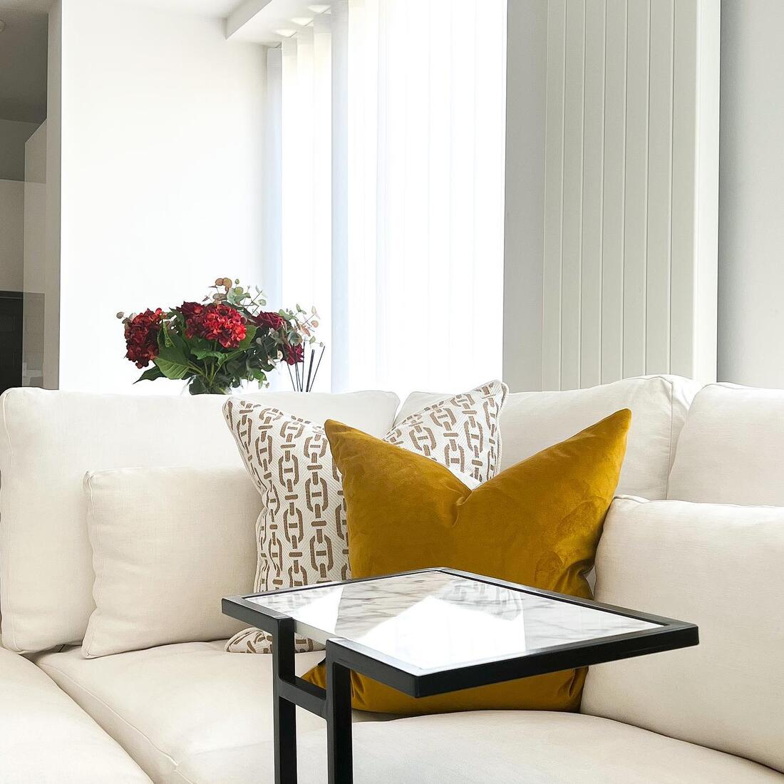 Burlington Tan Cushion Andrew Martin