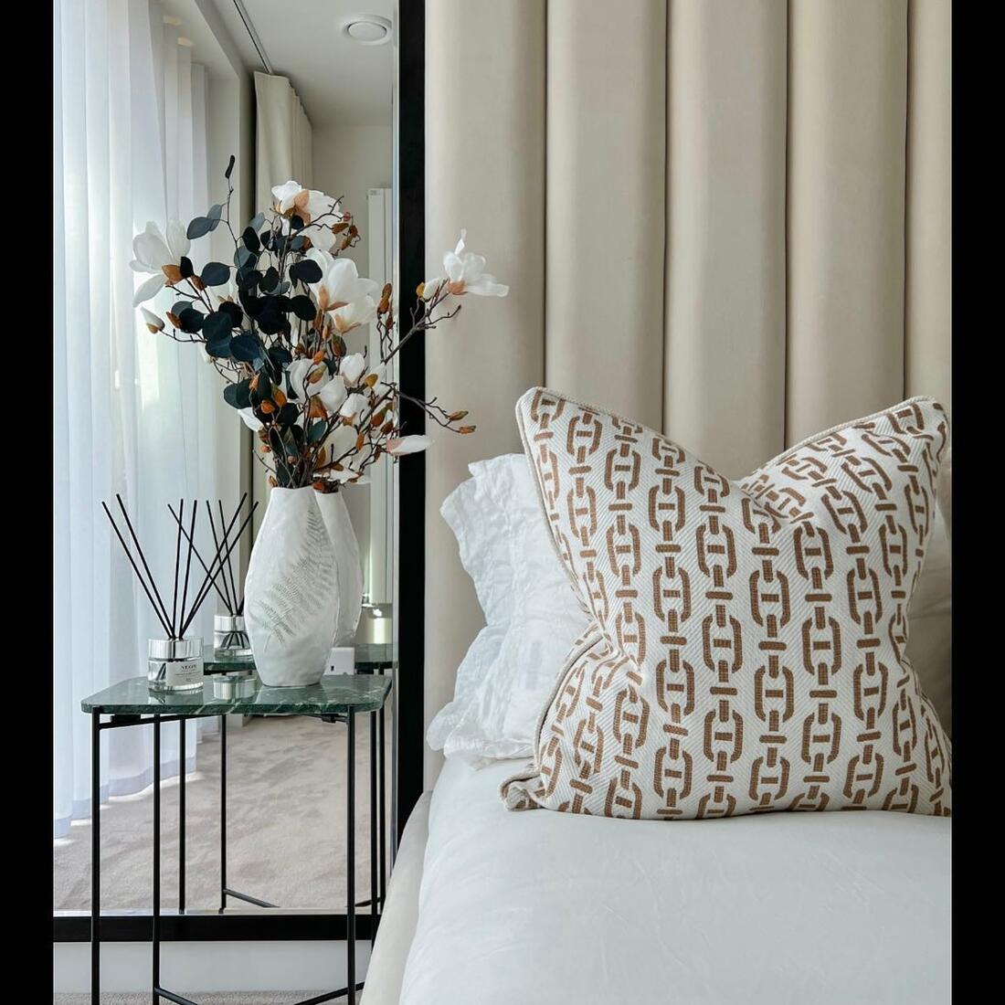 Burlington Tan Cushion Andrew Martin