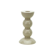 Cappuccino Bobbin Candlestick 14cm