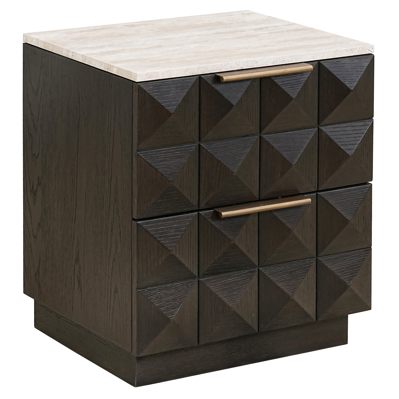 Claremont Bedside Table in Brown Wood