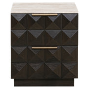 Claremont Bedside Table in Brown Wood