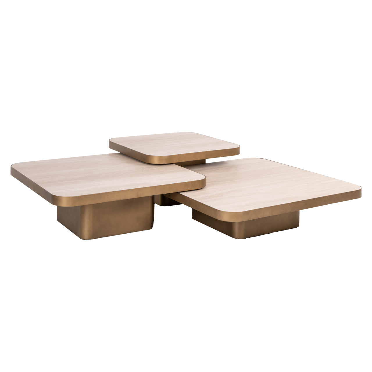 Cloudmere Coffee Table Trio in Beige