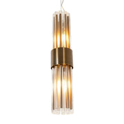 Bronze and glass wall light 