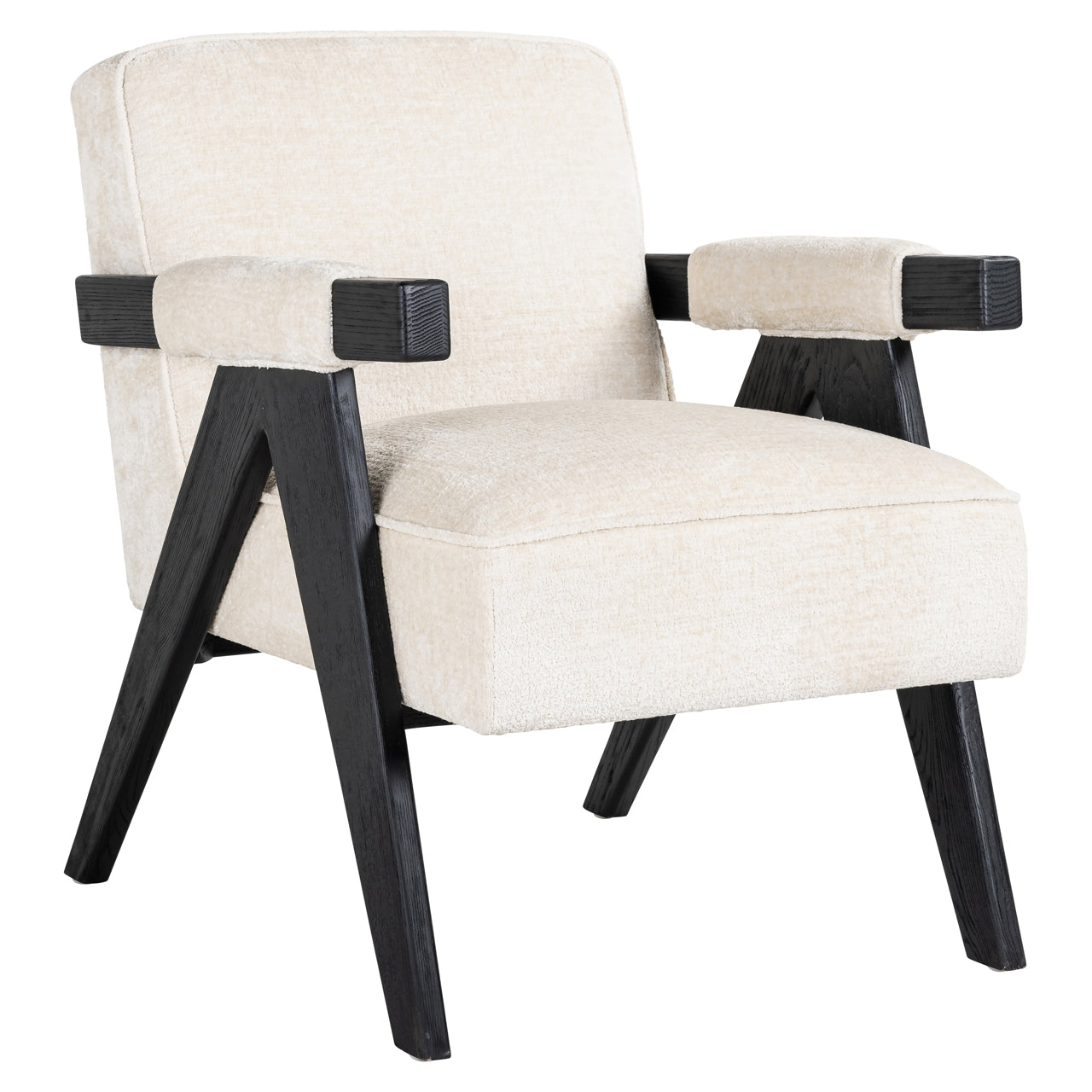 Cooper Chenille Armchair in White