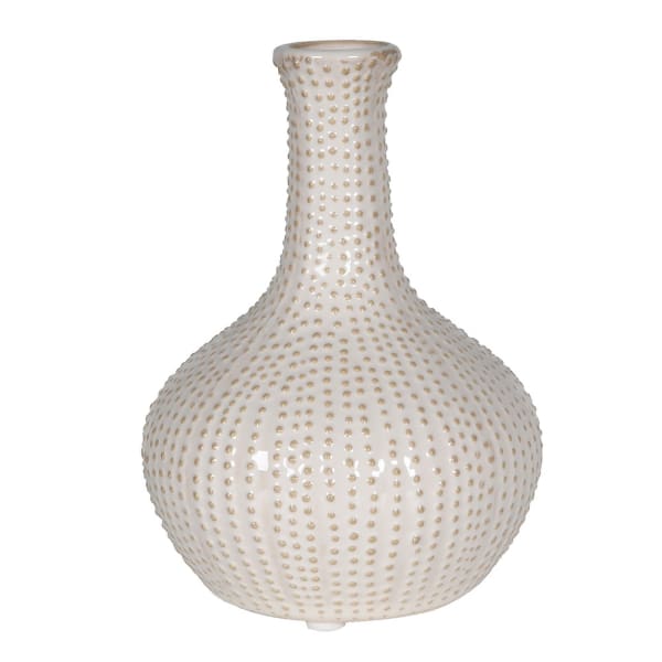 Cream Urchin vase