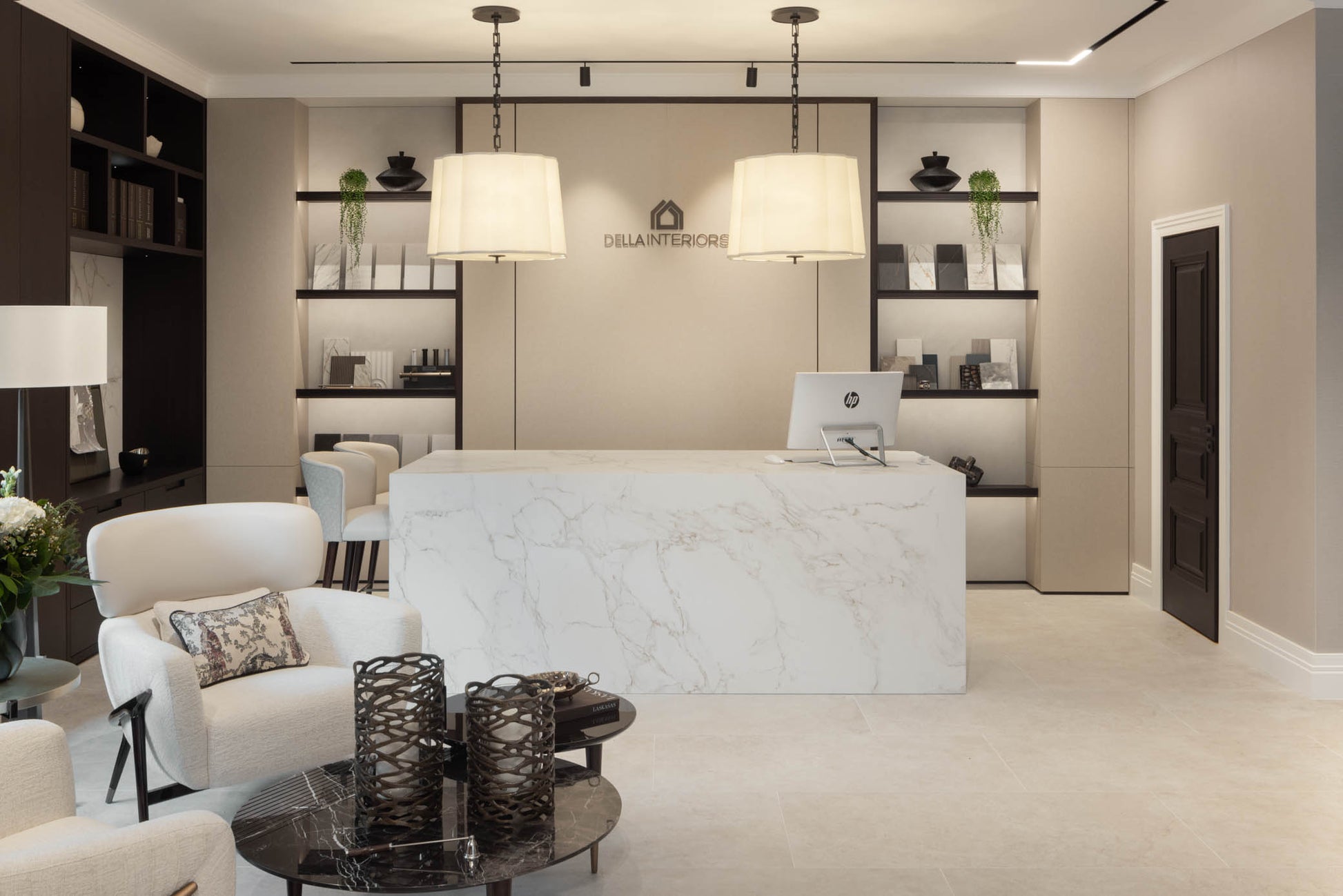 Visual Comfort simple scallop chandelier
