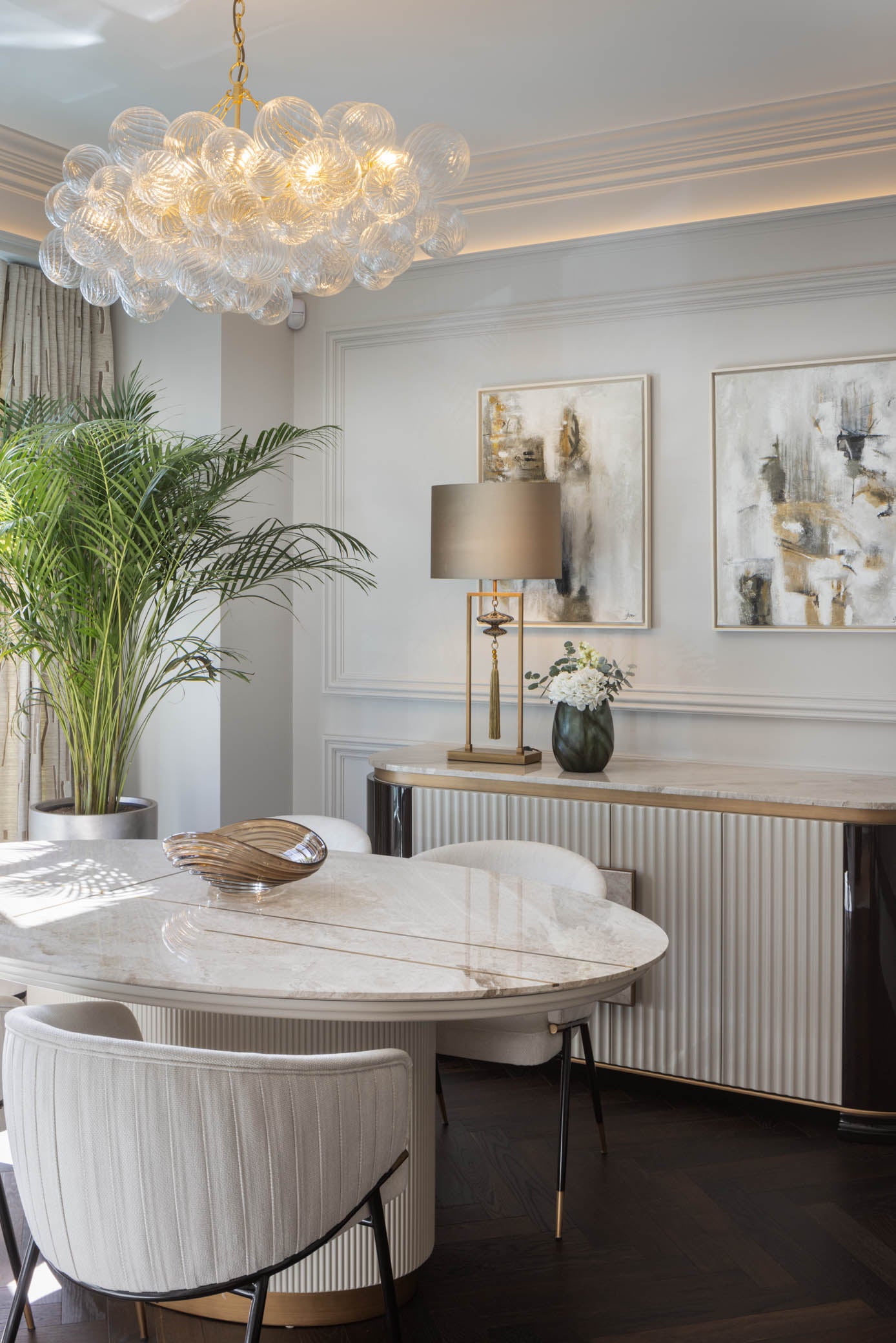 BY KEPI powdery marble dining table