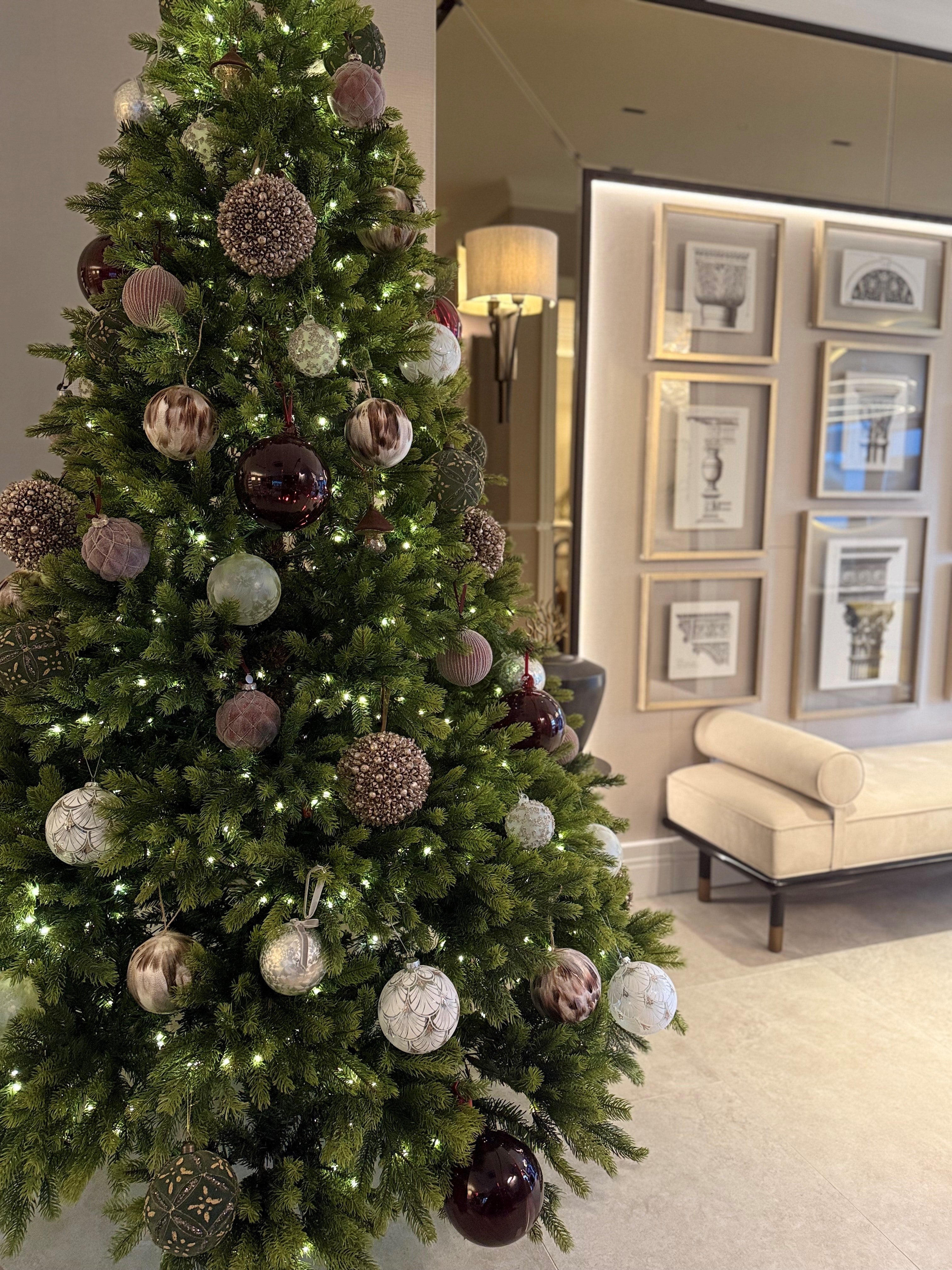 Cross fruit ball champagne 16,5cm