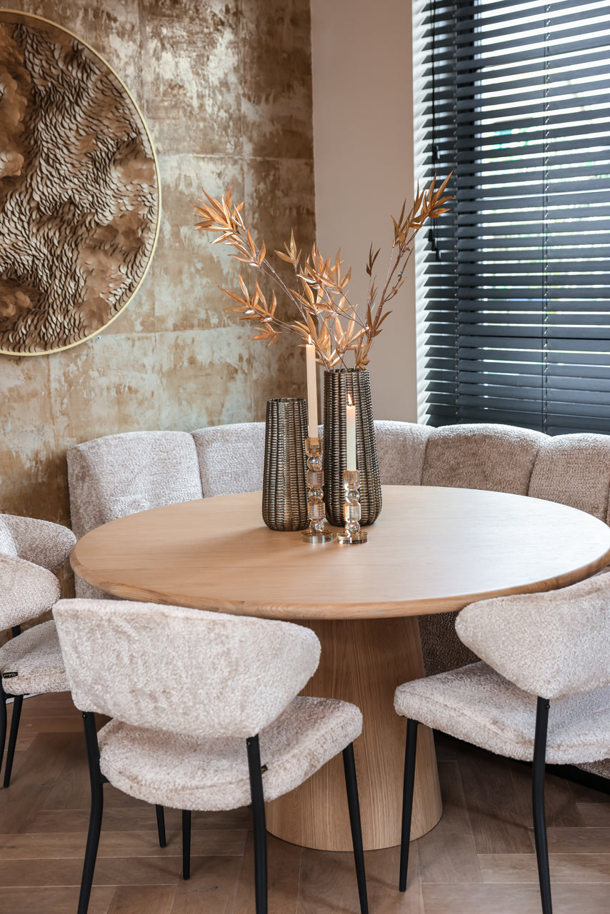 Hillpark Upholstered Dining Bench in Beige