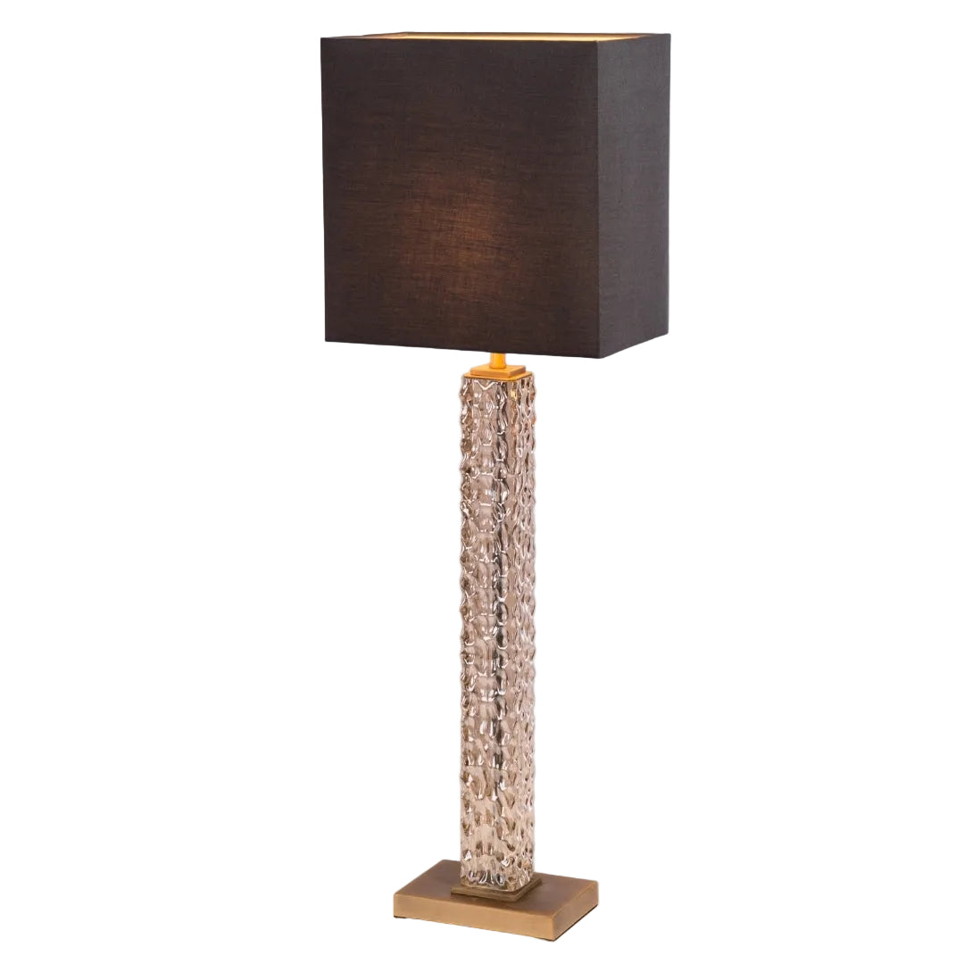 Brass and Charcoal Table lamp 