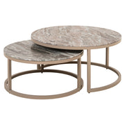 Fairfax Nesting Coffee Tables in Clay Finish