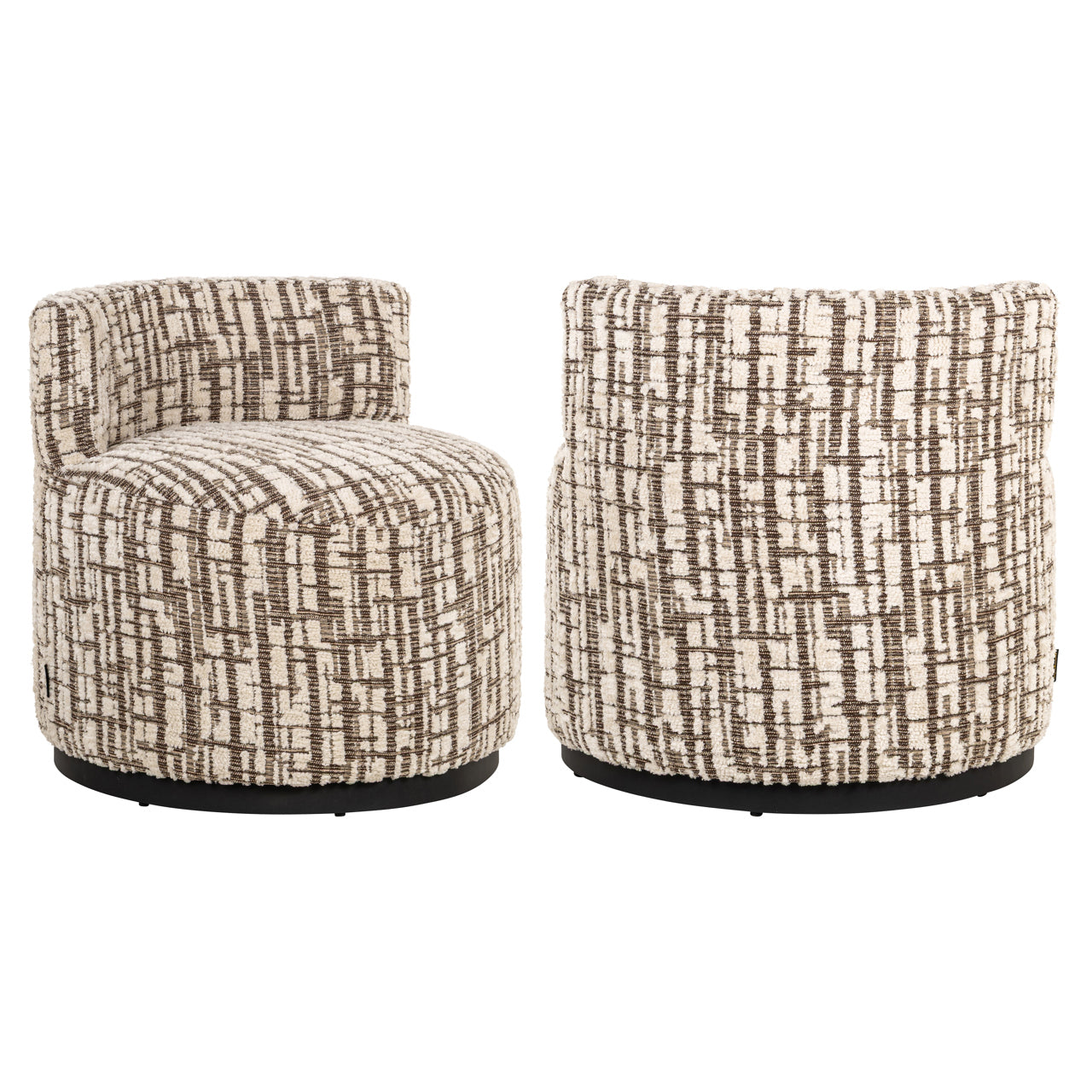 Francesca Lounge Chair in Cream Upholstery