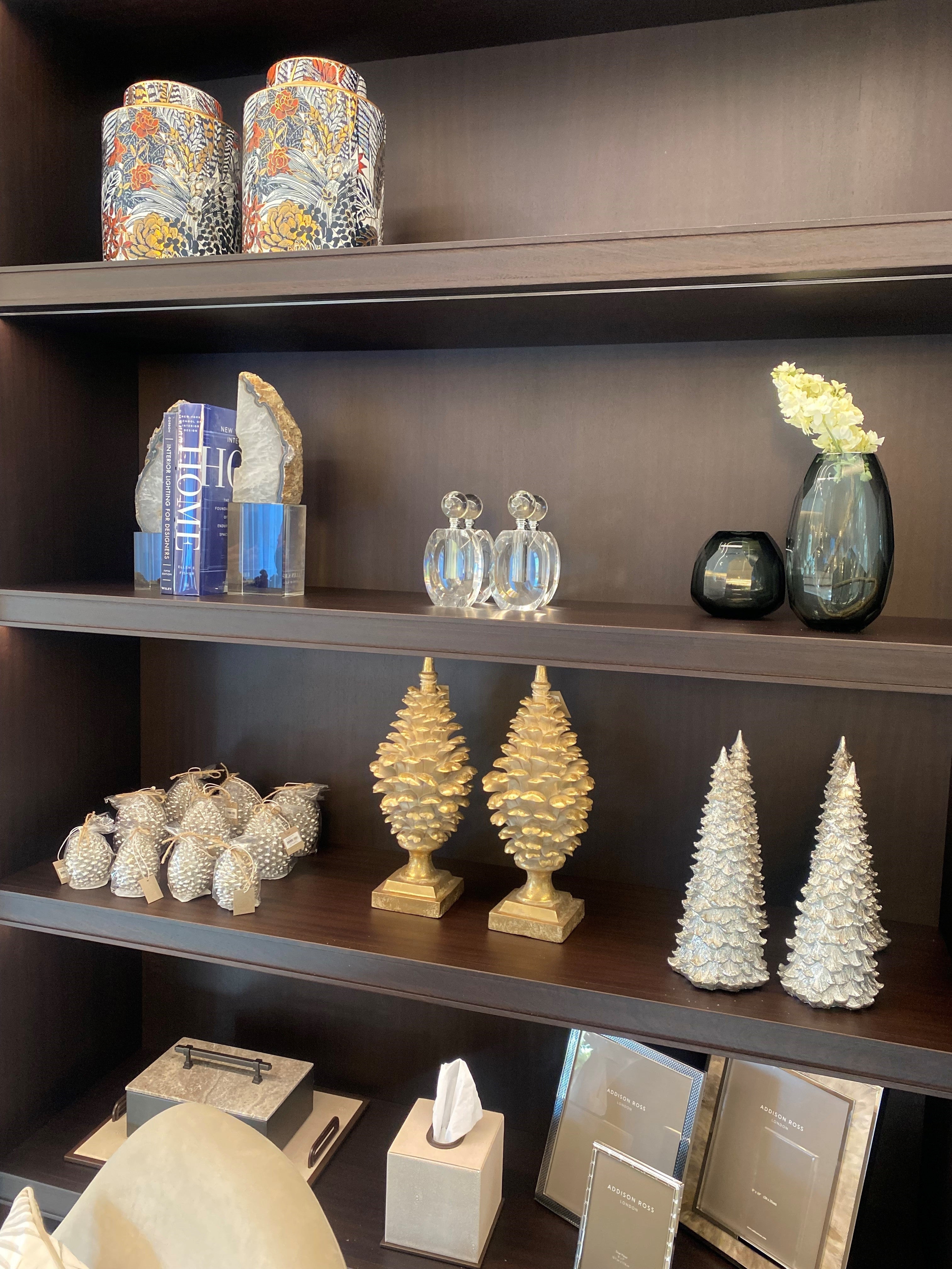 Luxury gold christmas decorative pine cone Lene  Bjerre