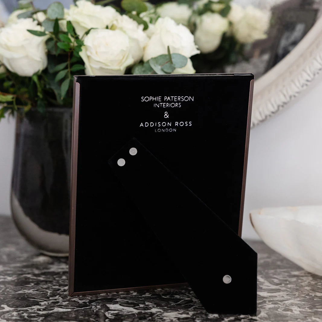 Grey Tweed Rattan Frame 