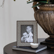 Grey Tweed Rattan  Frame