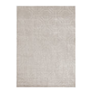 Luxury Neutral ivory rug with modern geometric pattern