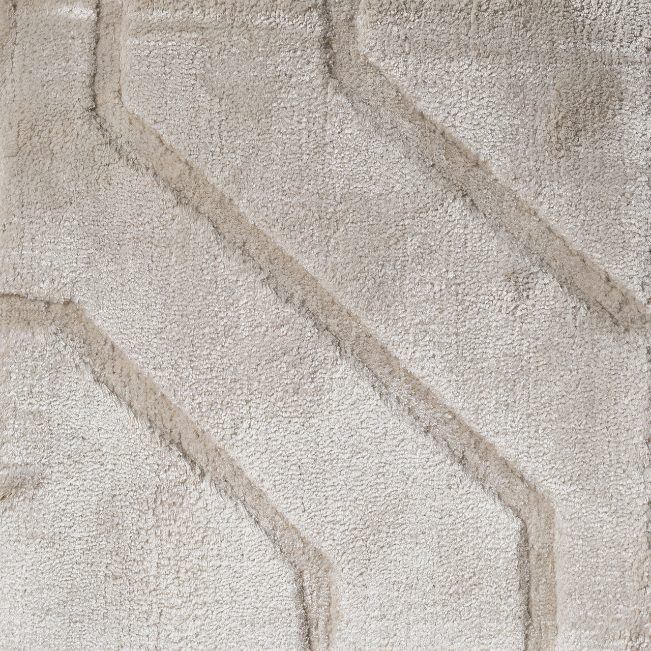 Luxury Neutral ivory rug with modern geometric pattern