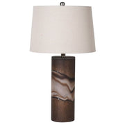 Hand Blown Brown Glass Table Lamp