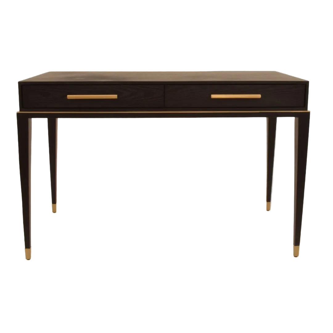Harrington Console Table Black and gold Dressing Table 