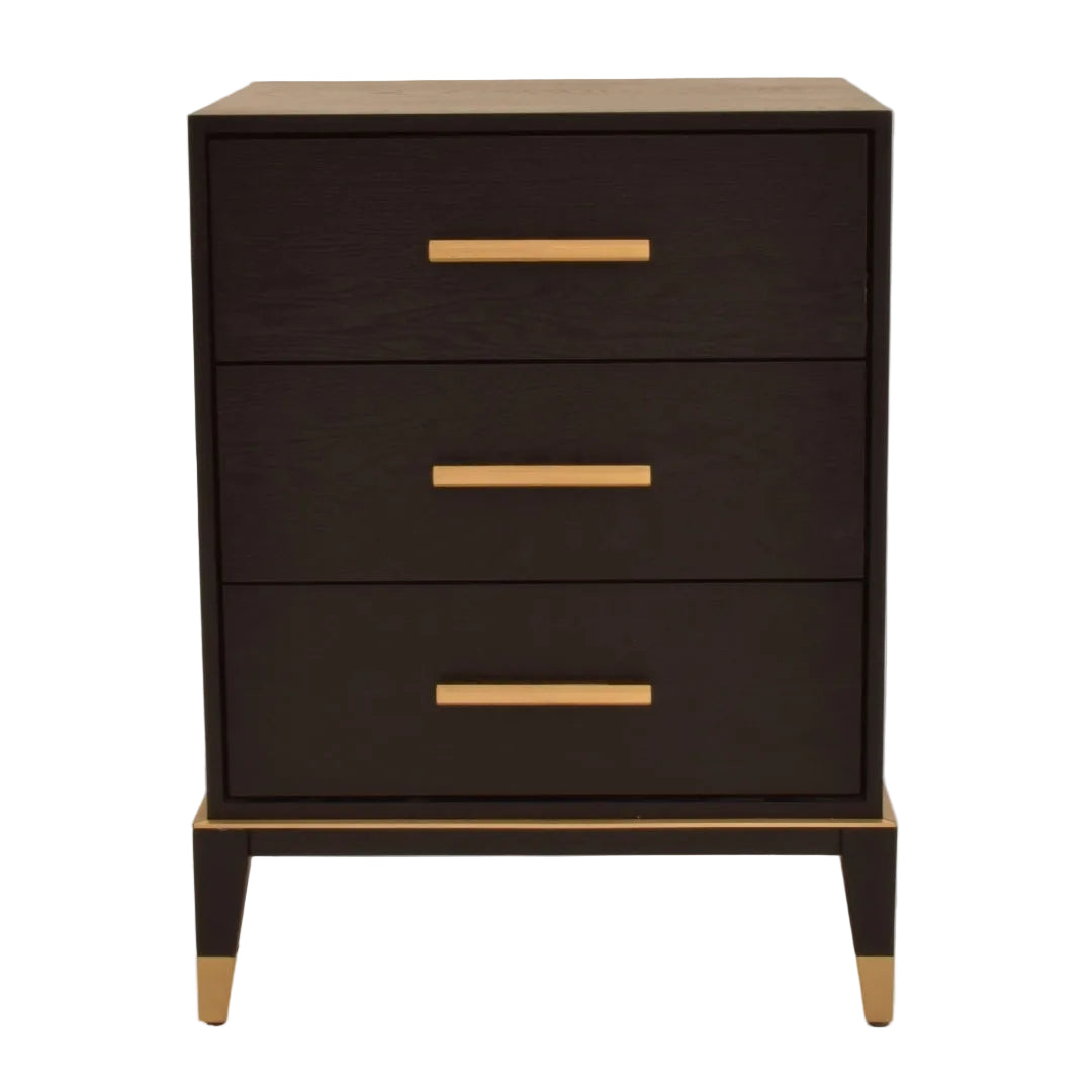 Harrington Three-Drawer Bedside Table