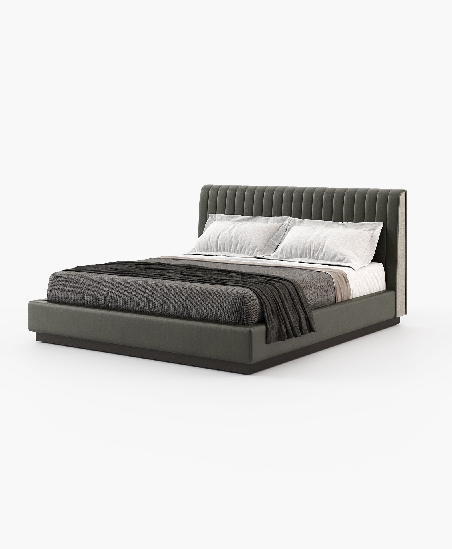 Harry Luxury upholstered leather bed Laskasas