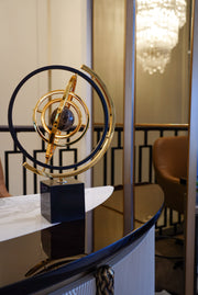 Marble and Steel Sphere