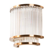 Luxury crystal brass wall lamp