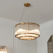 Iona Sculpted Brass Chandelier