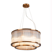 Iona Sculpted Brass Chandelier