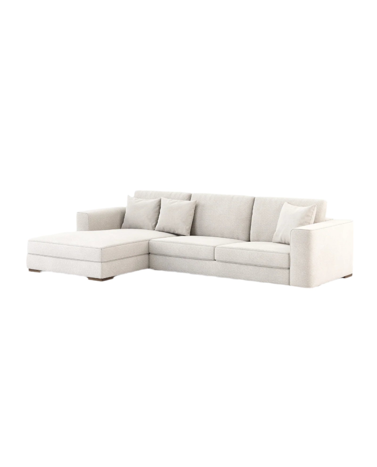 Luxury ivory sofa_with_chaise_longue_ Laskasas