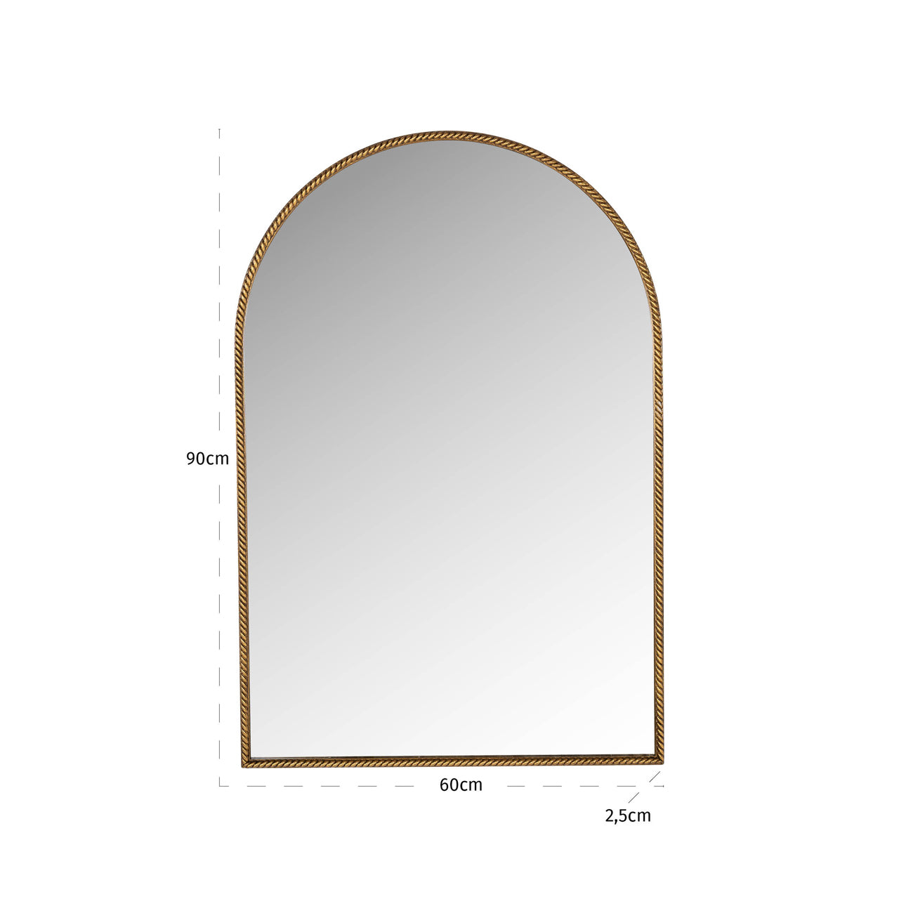 Arch Gilded Gold Mirror